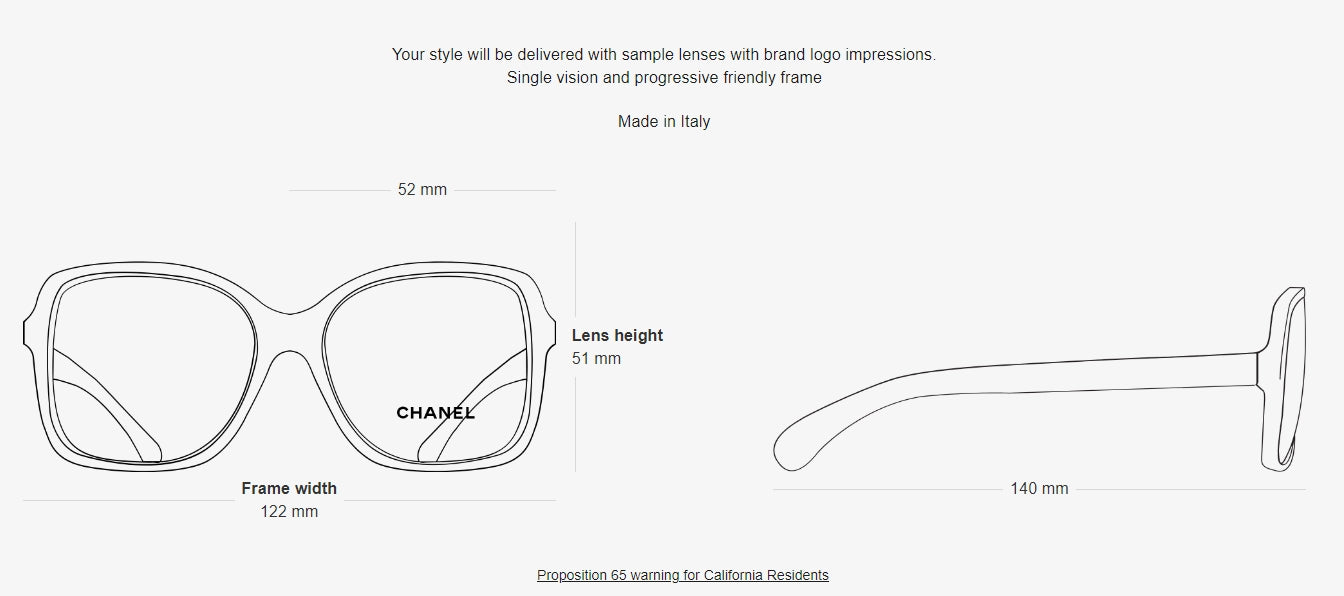 CHANEL SQUARE EYEGLASSES