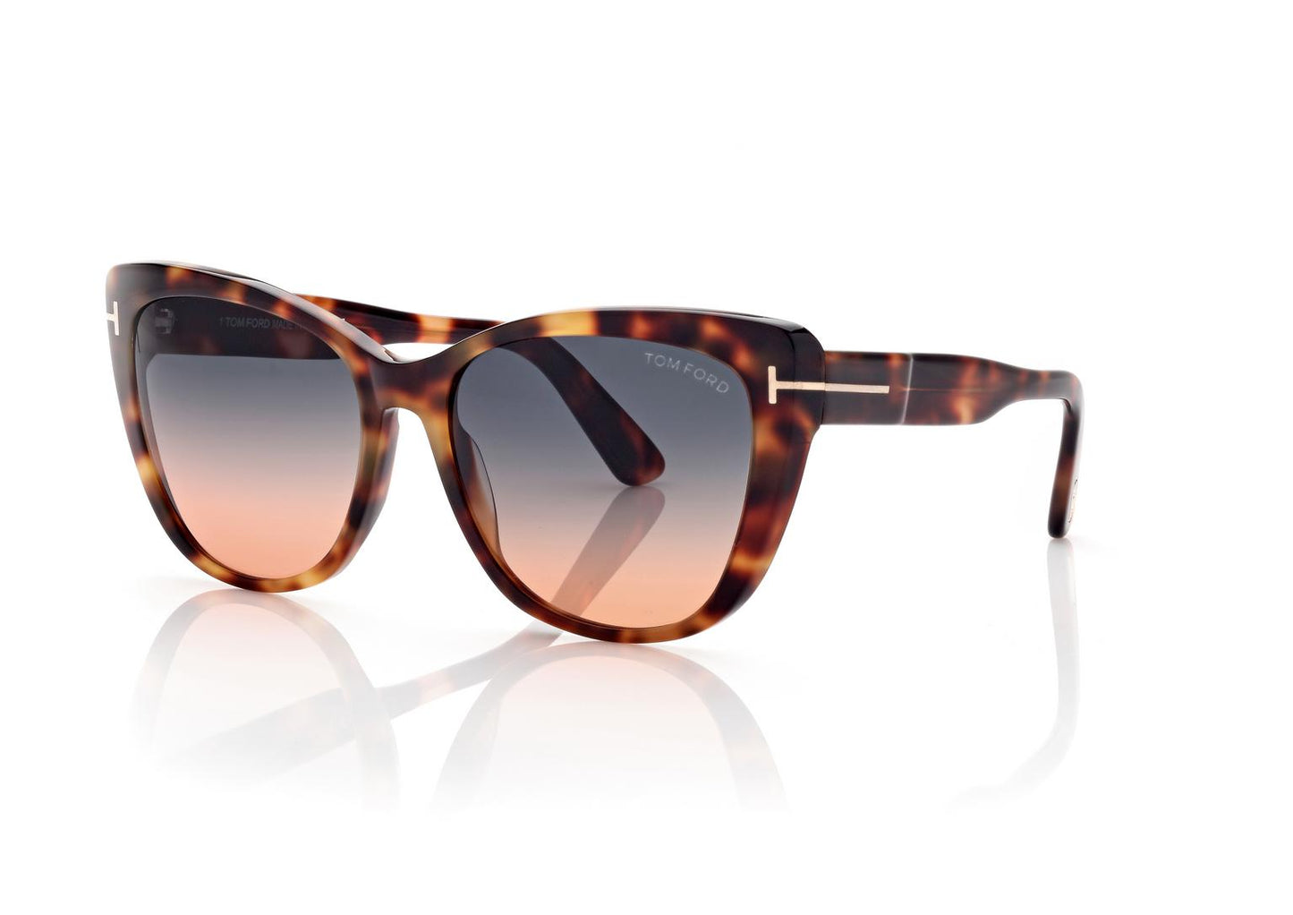 TOM FORD NORA Gradient Cat Eye SUNGLASSES