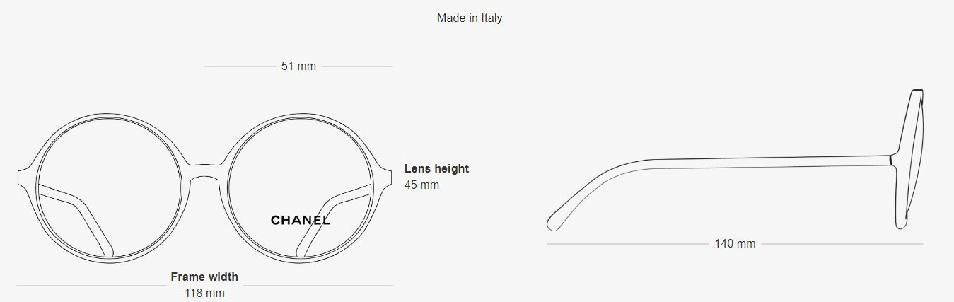 CHANEL ROUND EYEGLASSES