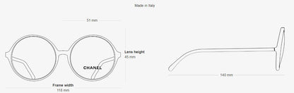 CHANEL ROUND EYEGLASSES