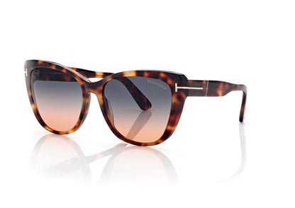 TOM FORD NORA Gradient Cat Eye SUNGLASSES