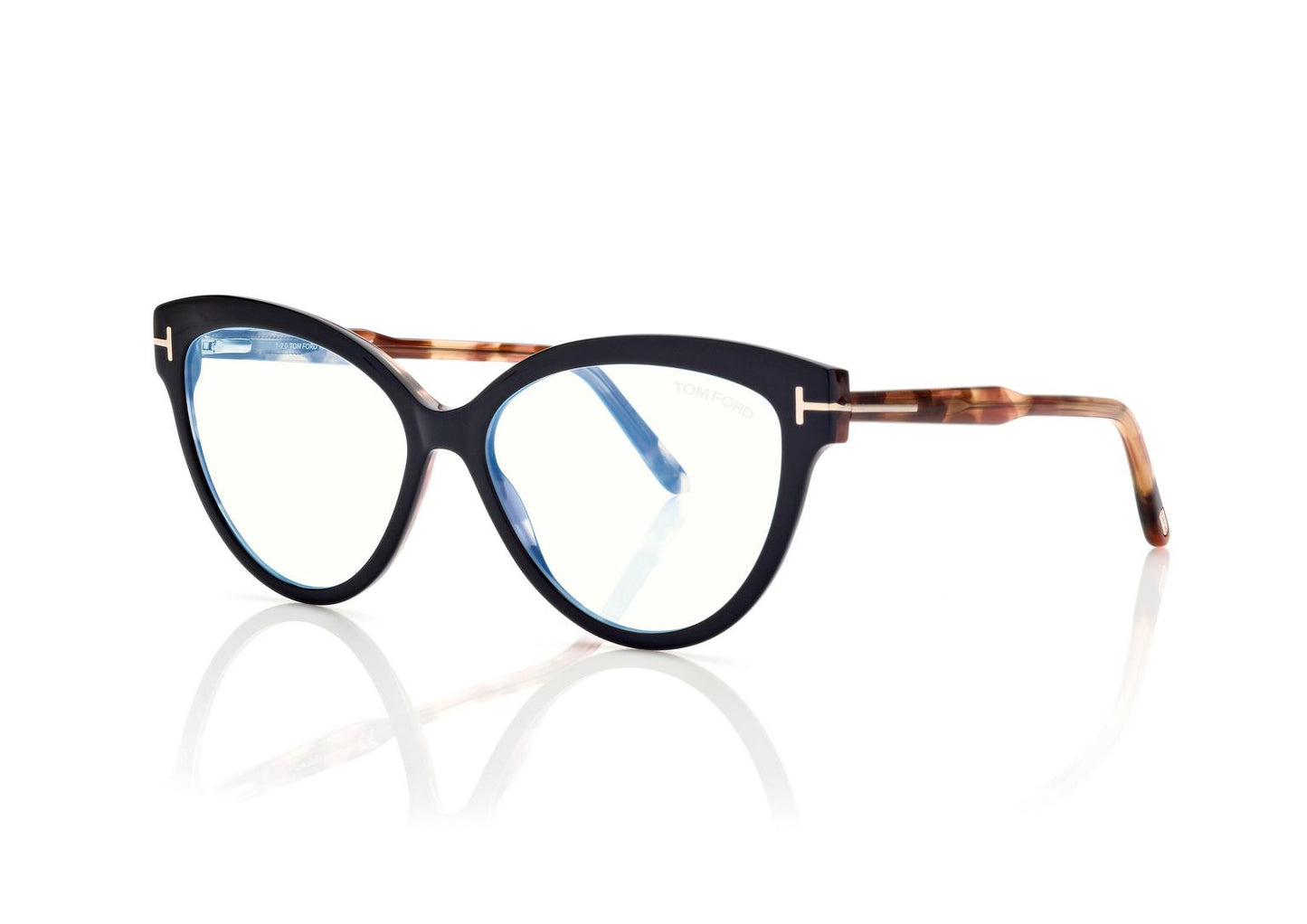 BLUE BLOCK SOFT CAT EYE OPTICALS + CLIP ON SUN  ITEM NO. FT5824-B