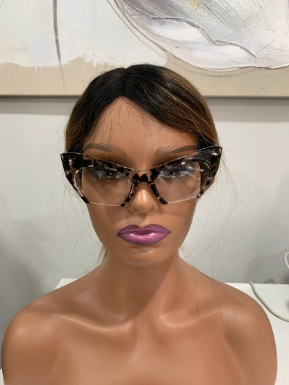 Cat Eye Tortoise Eyeglasses Animal Frame