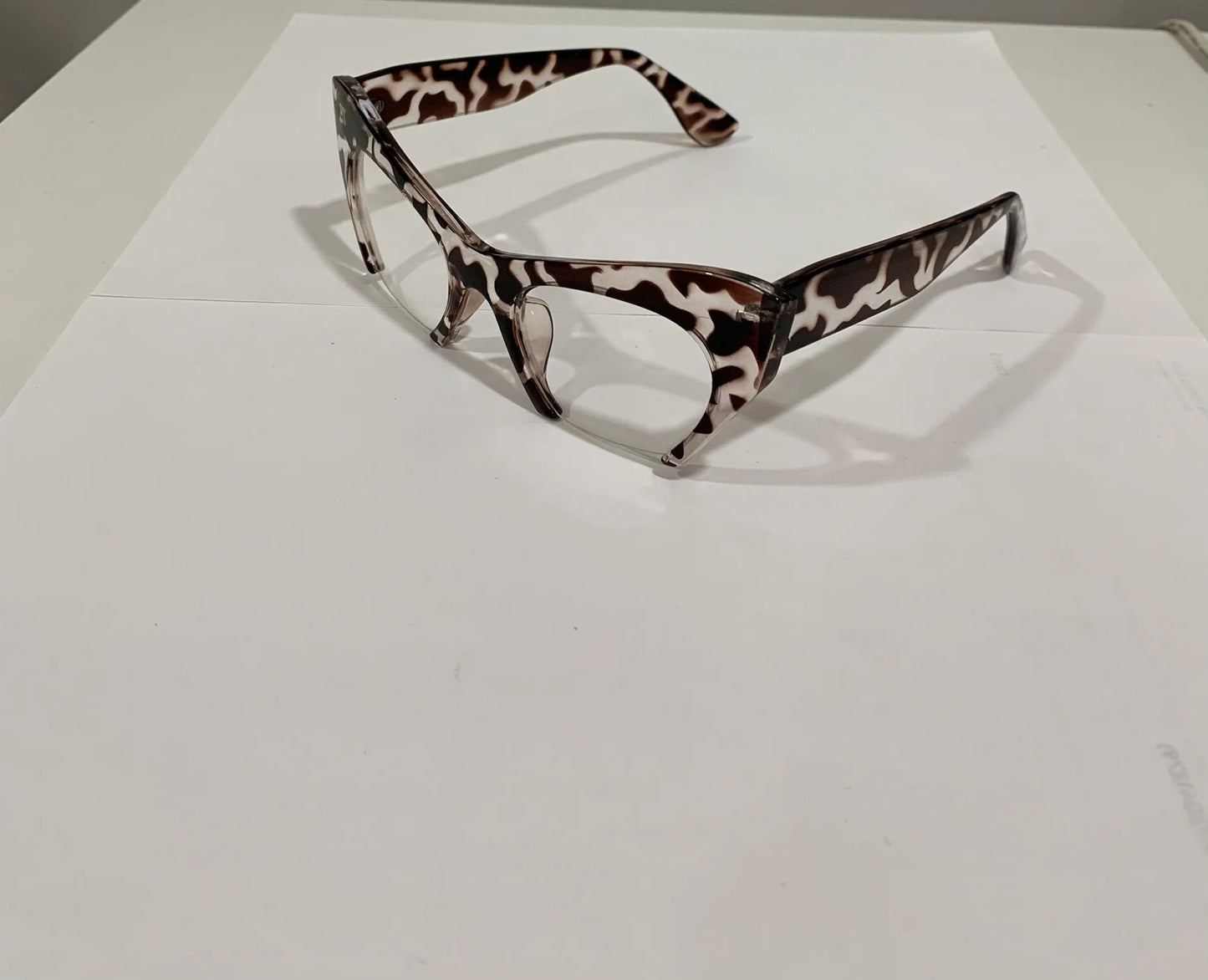 Cat Eye Tortoise Eyeglasses Animal Frame