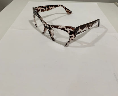 Cat Eye Tortoise Eyeglasses Animal Frame