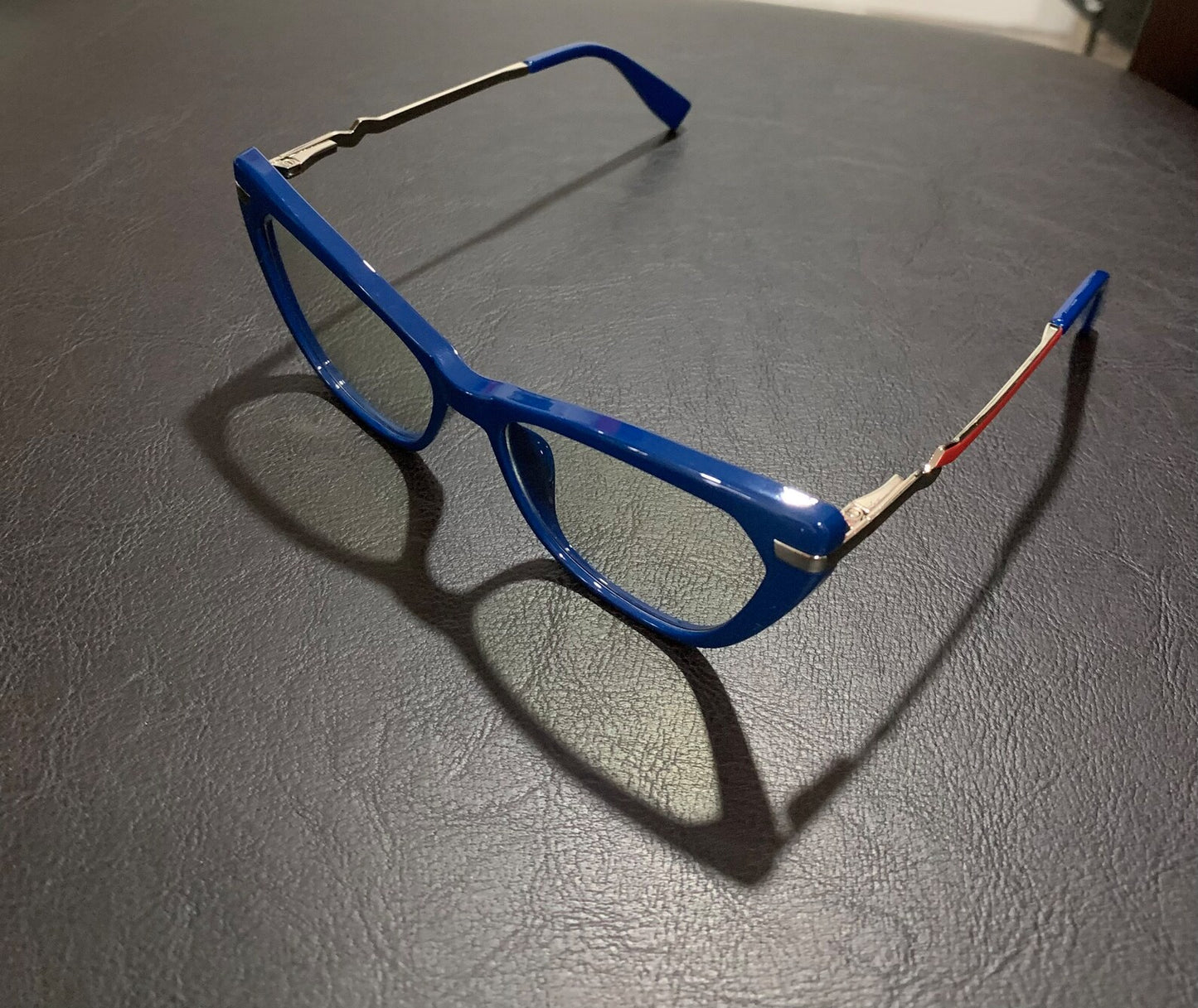 Stylish Blue Unisex Cat Eyeglasses, Spectacle frame